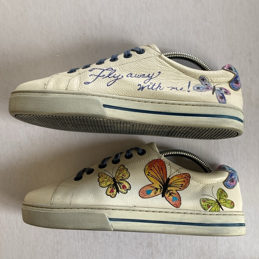 BRIGHTON FLY ME Women’s Leather Sneakers Size 8.5